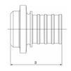 Draft REHAU RAUTITAN RX+ Pipe cap for polymer pipe, d 20 [Артикул: 14563881001 / 456 388 001]