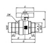 Draft VALTEC Ball valve BASIC, male-male, d - 2" (ENOLGAS) (price on request) [Code number: S.219]