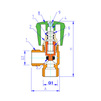 Чертеж [СНЯТО С ПРОИЗВОДСТВА] - Вентиль угловой VALTEC для подкл. с/т приборов, d - 1/2, d1 - 3/4" (цена по запросу) [Артикул: VT.240.N.05]