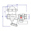 Чертеж Кран шаровой VALTEC со встроенным фильтром и редуктором давления (КФРД), универсальный, d - 1/2" [Артикул: VT.300.N.04]