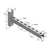 Draft Saddle wall hanger bracket, 41x41x2,0 mm, length 400 mm HZn [Code number: 09392003]