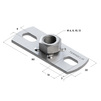 Draft Base plate for small loads 3F2, М8 [Code number: 09123001]