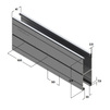 Draft Support channel, double, 41х124x2,5 mm, length 6000 mm, price for 1 m [Code number: 09371101]