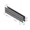 Draft Support channel, double, 41х82x2,0 mm, length 3000 mm, price for 1 m [Code number: 09369102]