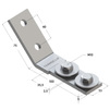 Draft Mounting angle 45˚ assembled, type 38-41, 6F4 [Code number: 09252001]