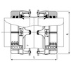 Чертеж Соединительная муфта Viking Johnson AquaFast для труб из ПЭ и ПВХ, d 355 мм (цена по запросу) [Артикул: AF355/1]