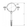 Draft Ostendorf Fastening set for pipes (metal clamp, hairpin, dowel), d - 160 (contract manufacturing of the Russian Federation) [Code number: 388215]