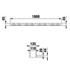 Draft Hauraton DACHFIX STEEL 135 Channel, type 45, 1000x135x45 mm (price on request) [Code number: 65100]