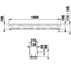 Draft Hauraton DACHFIX STEEL 155 Channel, type 100, height adjustable, galvanised steel, 1000x155x114 - 149 mm (price on request) [Code number: 65253]