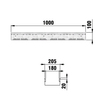 Draft Hauraton DACHFIX STEEL 205 Channel, type 100, galvanised, 1000x205x100 mm (price on request) [Code number: 65350]