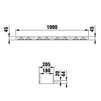 Draft Hauraton DACHFIX STEEL 205 Channel, type 45, galvanised, 1000x205x45 mm (price on request) [Code number: 65300]