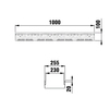 Draft Hauraton DACHFIX STEEL 255 Channel, type 100, galvanised, 1000x255x100 mm (price on request) [Code number: 65450]