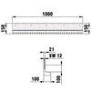 Draft Hauraton Monolithic slotted channel, height 150 mm, neck height 100 mm, class A 15, type 150, asymmetric, perforated on one side, 1000x100x150 mm (price on request) [Code number: 32195]