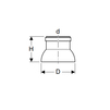 Draft Geberit HDPE Предохранительный колпак для канализационных стояков, черный, d 110mm, DN 100 [Code number: 367.989.16.2]