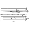 Чертеж Базовый элемент душевого лотка VIEGA Advantix для пристенного монтажа, длина 800 мм [Артикул: 737023]