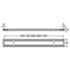 Draft VIEGA Advantix Shower channel mounting frame, length 1200 мм [Code number: 736842]