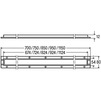 Draft VIEGA Advantix shower channel mounting frame, 750 mm [Code number: 745356]