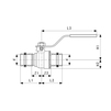 Draft VIEGA Easytop Ball valve, SC-Contur, bronze, d 22 [Code number: 774875]