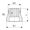 Draft VIEGA Profipress Adapter set for valve radiator connection piece, G1 1/2", G2 3/4" [Code number: 357122]