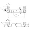 Draft VIEGA Profipress/Sanpress Mounting unit, offset mounting bracket, press connectors, depth gauge 150 мм, d 15, Rp 1/2" [Code number: 295462]