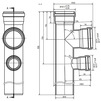 Draft Ostendorf Skolan Safe Double branch SKDDA two-level, d - 90, d1 - 90, d2 - 50 [Code number: 334670]