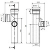 Draft Ostendorf Skolan Safe Double branch 87° SKEPR two-level, corner, right, d - 110, d1 - 110, d2 - 75 [Code number: 335985]