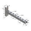 Draft Saddle wall hanger bracket, 41x41x2,0 mm, length 1000 mm [Code number: 09392006]