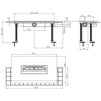 Draft Hutterer & Lechner Drain body InFloor CeraDrain, horizontal, flat with polymere concrete collar, DN 40 [Code number: HL 53KFC]