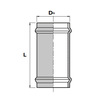 Draft Aquaviva Repair sleeve with a socket, PVC, for pressure water supply, PN 10, d 225 [Code number: 1w0058 / AQV101225]