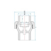 Draft Aquaviva Spring check valve, PVC, with socket end, d 20 [Code number: 1w0564 / USU0220]