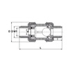 Draft Aquaviva Ball check valve, PVC-U, with socket end, d - 25 UBC02 [Code number: 1w0568 / UBC0225]