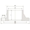 Draft Aquaviva Flange connection, PVC-U, d - 315 [Code number: 1w0523 / UVF01315]