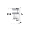 Draft [NO LONGER PRODUCED] - COMER Sleeve end for collapsible adapter UN81, for glue, PVC-U, d - 3/4" [Code number: UE810250PVC]