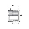 Draft COMER plug with male thread, d - 1 1/4", PVC-U, PN 16 [Code number: PL710400PVC]