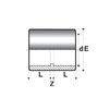Draft COMER Glue coupling, PVC-U, d - 250 [Code number: SO102500PVC]