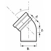 Draft Chemkor Internal sewerage Bend 87°, socket connection, PVC, d 50 [Code number: 2391028]