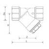 Draft REHAU RAUTITAN RX+ Oblique mesh filter, d - 15, Rp - 1/2" [Code number: 11455311001 / 145 531 001]