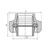 Draft SINICON Eurocone for connecting the radiator, brass, d 15, d1 3/4" [Code number: FA151501]