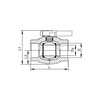 Draft RTP ALPHA PP-R Ball valve STANDARD, white, d - 20 [Code number: 25846]