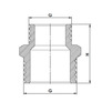 Draft RTP SIGMA Nipple reducing, brass, individual packaging, d - 1/2'', d1 - 3/8'' [Code number: 34913]