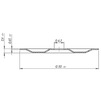 Draft Fachmann Round disc holder for mechanical fixation on the horizontal surface of roofing materials, washer thickness 0,6 mm [Code number: 01.102]