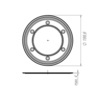 Draft Fachmann Clamping flange with set of fasteners and O-ring for drans 310, 510, 520 [Code number: 04.117]