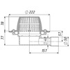 Draft Tatpolymer Roof drain, horizontal, D - 40/50 [Code number: 1d0427 / ТП-80.4]