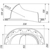 Draft Tatpolymer Entrance element TP-87/F terracotta [Code number: 1d0098 / 52525]