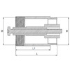 Draft RTP SIGMA Extension для запорного вентиля, brass, individual packaging, chrome-plated, d - 1/2", L - 30 мм [Code number: 43364]