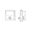 Draft Gidrolica Concrete trash box, single-section ПКП 50.16 (10).50(46) - BGU, 500x160x500 mm, DN - 100 [Code number: RU13039]
