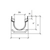 Draft Gidrolica Drainage channel concrete box (СО-100mm), with galvanized angle housing КU 100.16,3 (10).16,5(12,5) - BGU-Z, № 0 [Code number: 14570]