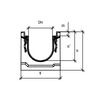 Draft Gidrolica Drainage channel concrete box (СО-150mm), with cast iron angle housing КU 100.24,8 (15).19(12,5)-BGZ-S, №-10-0 [Code number: 40618162]