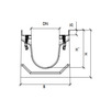 Draft Gidrolica Drainage channel concrete box (СО-200mm) КU 100.34(20).31(24) - BGM, № 0, DN - 200, 1000x340x310 mm [Code number: 40720100]