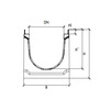 Draft Gidrolica Drainage channel concrete box (СО-200mm), with galvanized angle housing КU 100.26,3 (20).23(17,5) - BGU-Z, № -10-0, DN - 200, 1000x263x230 mm [Code number: 40423262]